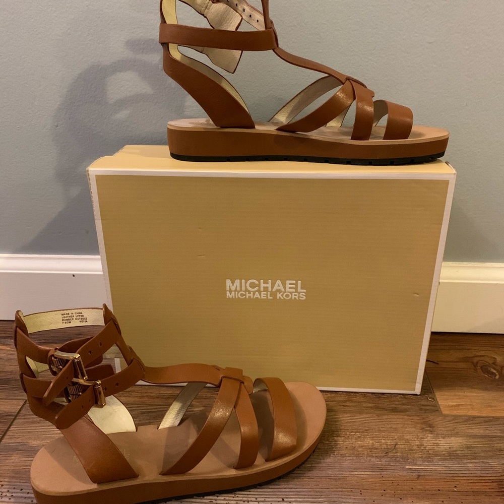 Michael Kors leather Judie Gladiator Sandals